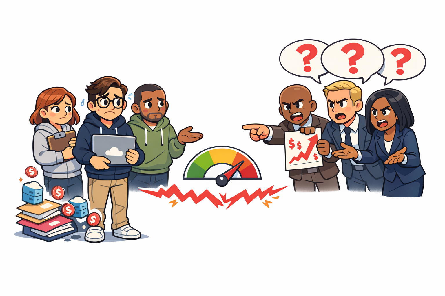 FinOps team grilled by leadership about cloud spending